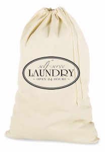 drawstring laundry bag cotton